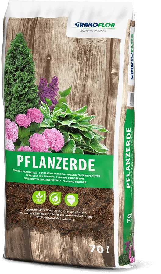 Saco de 70L de Pflanzerde de Gramoflor, sustrato para plantación de plantas perennes, arbustos y árboles
