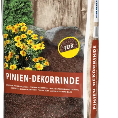 Saco de 60L de Pinien-Dekorrinde Fein de Grahoflor, corteza de pino decorativa fina para jardín y cobertura del suelo