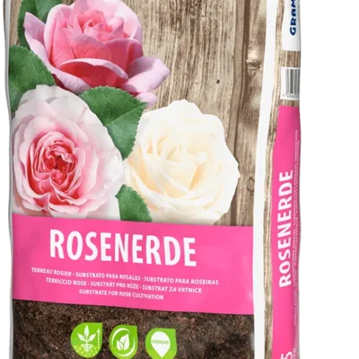 Saco de 45L de Rosenerde de Grahoflor, sustrato para rosales con arcilla natural para macetas, jardineras y parterres